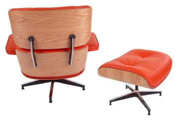 EA670 style  fauteuil lounge avec repose-pieds, Verzenden