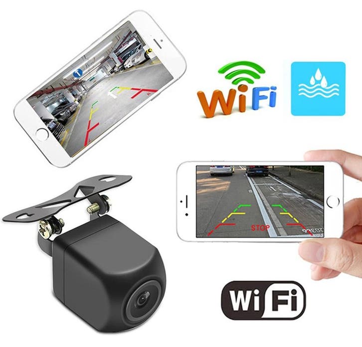Draadloze Wifi Achteruitrijcamera APP, Auto diversen, Auto-accessoires, Nieuw, Verzenden