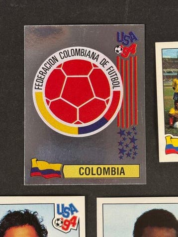 1994 Panini USA 94 World Cup, Colombia: complete team #54/72, Nieuw