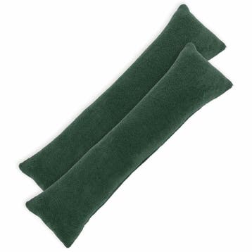 vidaXL Kussensloop 2 pcs HEERLEN Donkergroen 40 x 145 cm, Verzenden