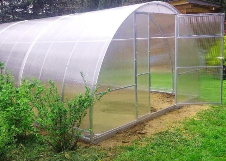 Tuinkas, serre met  polycarbonaat 3,5m*6m*2m, Jardin & Terrasse, Stockage & Armoires de jardin, Enlèvement ou Envoi