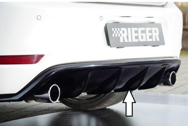 Aggressive Diffuser voor Volkswagen Golf 6 GTI / GTD, Auto diversen, Tuning en Styling, Ophalen of Verzenden