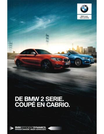 2018 BMW 2 SERIE BROCHURE NEDERLANDS