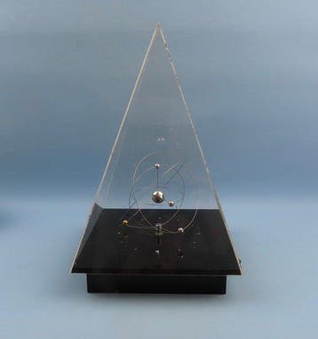 Klok - XL Space Age Planetarium klok - Mid-century modern, Antiek en Kunst