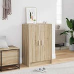 vidaXL Schoenenkast 60x35x92 cm bewerkt hout sonoma, Verzenden, Nieuw