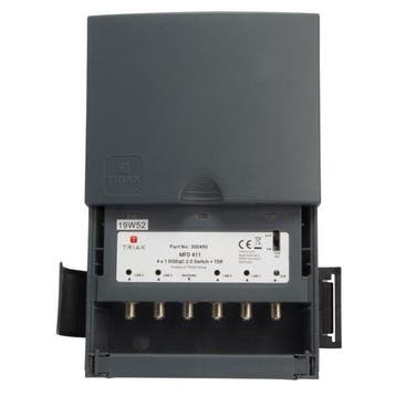 Triax DiSEqC switch 4/1 MFD 411 inclusief behuizing, Ophalen of Verzenden, Nieuw