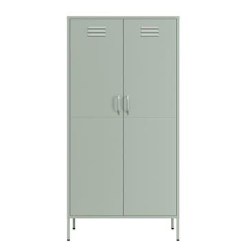 Lendo Online Armoire Vestiaire 90x50x180 cm Métal Vert