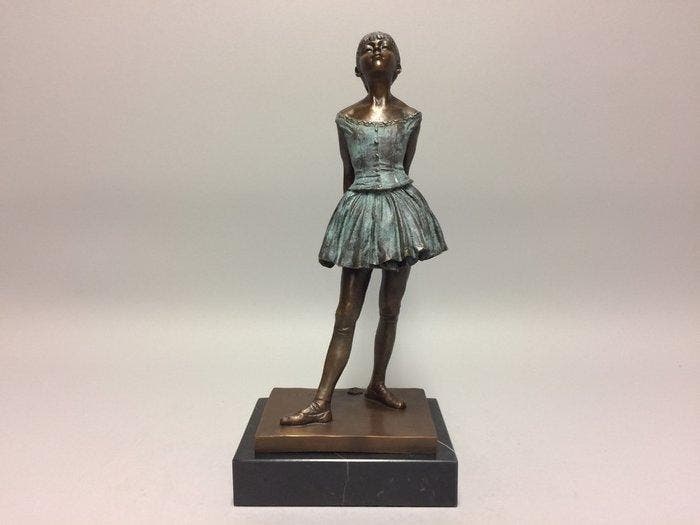 sculptuur, La petite danseuse naar Degas - 38 cm - Brons, Antiek en Kunst, Kunst | Designobjecten