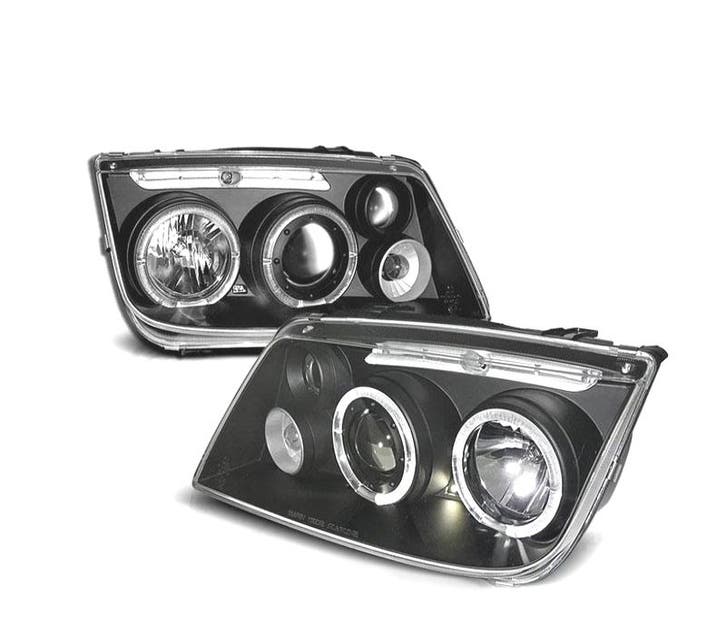 PHARES VOLKSWAGEN VW BORA 98-05 ANGEL EYES FOND NOIR, Auto-onderdelen, Verlichting, Verzenden