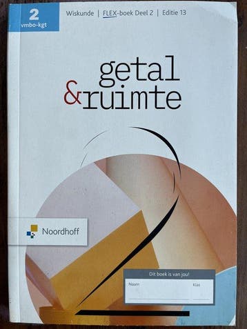 Getal & Ruimte 13e ed vmbo-kgt 2 FLEX leerboek deel 2, Verzenden, Gelezen