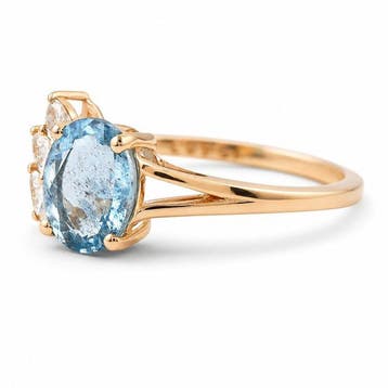 Zonder minimumprijs - Ring - 14 karaat Geel goud - 1.34ct., Nieuw