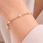 Zonder minimumprijs - Armband - 18 karaat Geel goud Parel, Nieuw