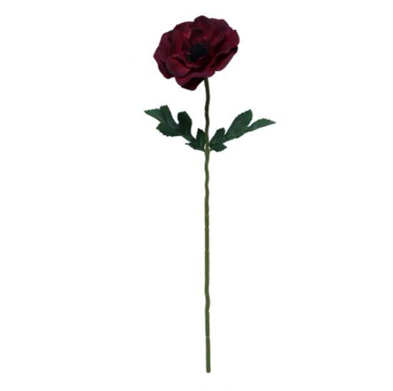 Anemoon Rood Zijdenbloem 50 cm per stuk, Huis en Inrichting, Woonaccessoires | Kunstplanten en Kunstbloemen, Nieuw