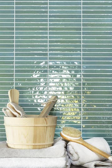 Wandtegel Cifre Kromo Groen Glans Mozaiektegel 35x35, Doe-het-zelf en Bouw, Tegels, Nieuw, Ophalen of Verzenden, 20 tot 40 cm