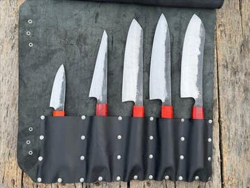 Couteau de cuisine - Ensemble de couteaux de chef artisanaux