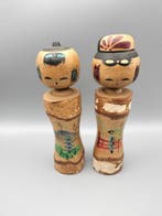 Creatieve Japanse kokeshi-popjes - Hout - Japan - Shwa