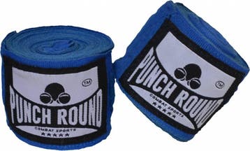 PunchR™ Punch Round™ Perfect Stretch Bandages Blauw 460 cm, Verzenden, Nieuw, Overige, Vechtsportbescherming