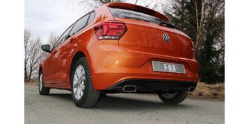 FOX VW Polo AW1 einddemper uitgang rechts/links - 145x65 typ, Verzenden