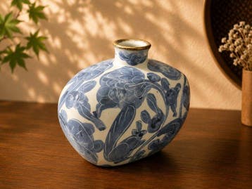 Vaas - Keramiek - Japan - Sometsuke Vase (Zonder