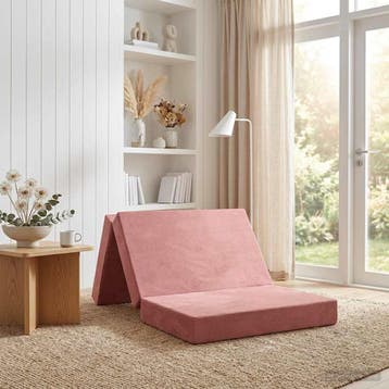 vidaXL Vouwbare Sofa Bed 100 x 67 x 45 cm Roze, Verzenden