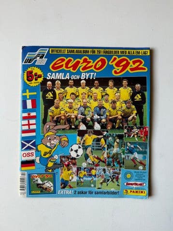 1992 Panini Euro 92 Sticker - 3 Compleet album - Excellent, Nieuw