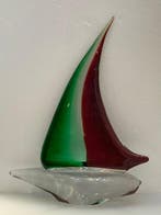 Murano - Murano - Sculpture, Barca a vela - 36.5 cm - Verre