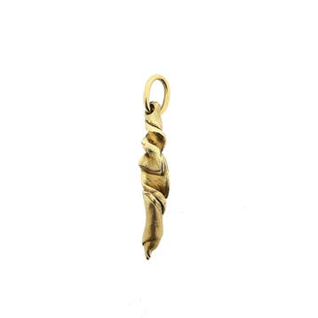 Massief gouden abstracte hanger (Hanger of bedel), Handtassen en Accessoires, Bedels, Ophalen of Verzenden, Gebruikt, Goud, Overige merken