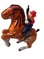 MTU - Cowboy op een paard - Opwindbaar blikken speelgoed -, Antiek en Kunst