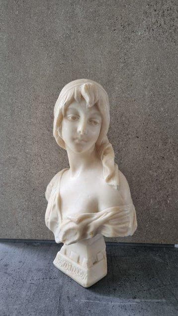 E.Villanis - sculptuur, Cendrillon - 30 cm - Albast - 1894