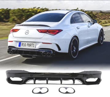 Diffuseur Pour Mercedes W118 Amg 19- Look Cla45 Noir Brillan, Verzenden