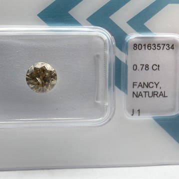 Zonder minimumprijs - 1 pcs Diamant (Natuurlijk gekleurd) -, Nieuw