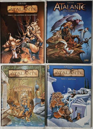Atalante T1 à T4 + 2x dédicace - 4x C - 4 Album - Eerste, Livres, BD