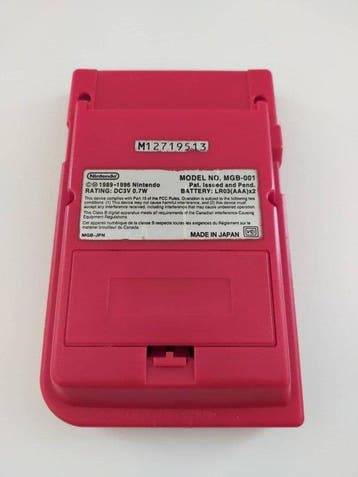 Nintendo - Nintendo Game Boy Pocket Red MGB-001 1996 Made in
