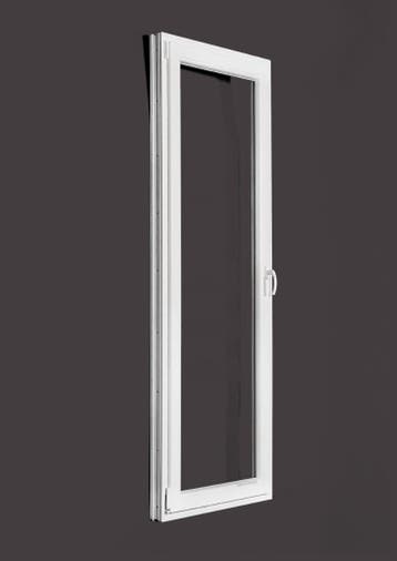 PVC Kunststof Draaikiep Raam 80x140, 80x170 en 80x215 Ug=1.1, 75 tot 150 cm, Kunststof, Raamkozijn, Nieuw