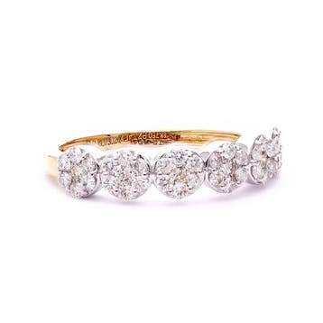 Ring - 18 karaat Geel goud - 0.62ct. tw. Diamant, Nieuw