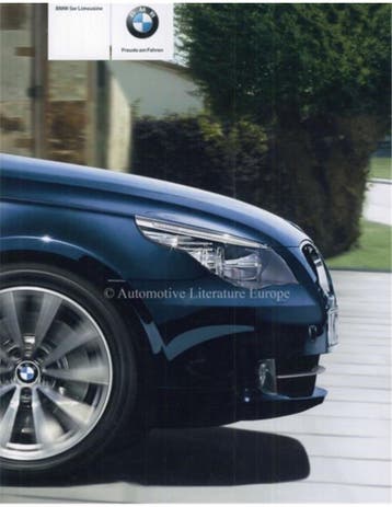 2009 BMW 5 SERIE SEDAN BROCHURE DUITS, Nieuw