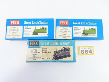 Peco H0e - GL-6-OO-9 - Tender locomotief (3) - 3x Dennis, Nieuw