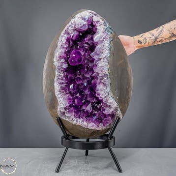 Natuurlijk amethist-agaat ei uit Uruguay – 44,3 kg
