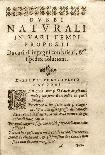 Lando Ortensio. - Selva di Bellissimi Dubbi. Prima Edizione.