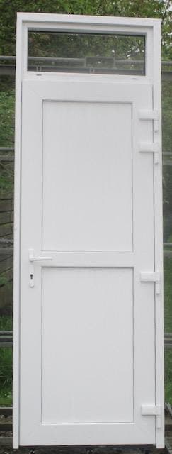 pvc buitendeur , achterdeur ,deur 87 x 258 wit, Doe-het-zelf en Bouw, Deuren en Vliegenramen, 80 tot 100 cm, 215 cm of meer, Nieuw