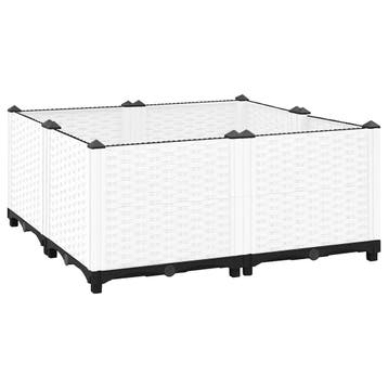 vidaXL Plantenbak verhoogd 80x80x38 cm polypropyleen, Verzenden