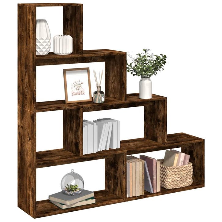 vidaXL Kamerscherm / boekenkast 143,5x29x143,5 cm hout, Maison & Meubles, Armoires | Bibliothèques, Envoi
