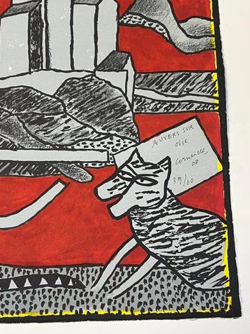 Corneille (1922-2010) - Le dernier village de Van Gogh -