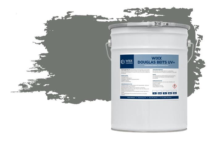 Wixx Douglasbeits UV+ Grijs 1L, Doe-het-zelf en Bouw, Verf, Beits en Lak, Grijs, Nieuw, Verzenden
