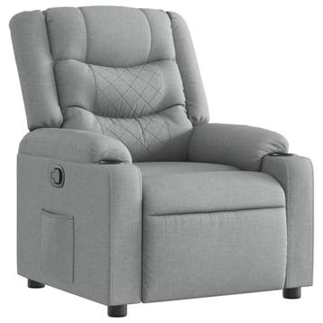 Fauteuil relax gris, porte-gobelets - Retour client -29%, Verzenden