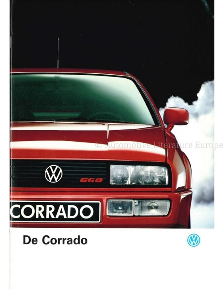 1990 VOLKSWAGEN CORRADO G60 BROCHURE NEDERLANDS, Livres, Autos | Brochures & Magazines