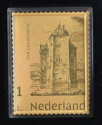 Nederland 2021 - Gouden Postzegel Slot Loevestein, Postzegels en Munten, Gestempeld