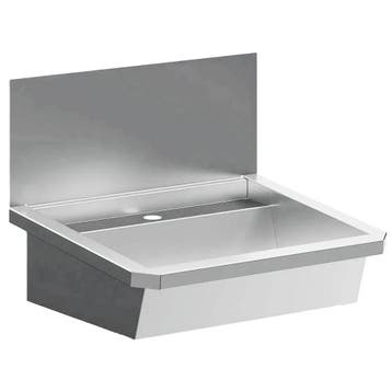 Wasbak | RVS | 1 Kraangat | Spatscherm | Incl. Afvoerplug |, Verzenden