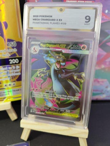Pokémon - 16 Graded card - Mega Charizard X #109 Foil, Full, Nieuw