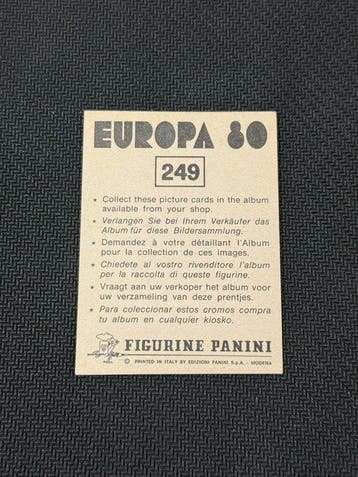 1980 Panini Europa 80 Badge SSSR Sticker - Presque parfait